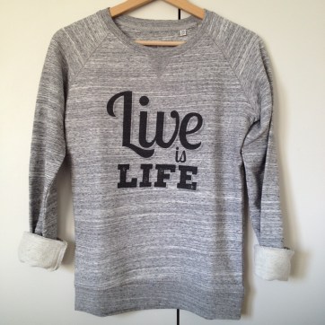 sweatshirt live is life deux amours
