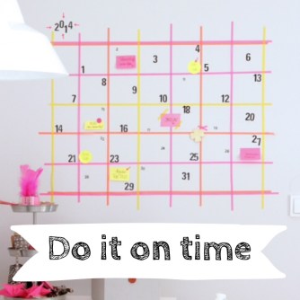 idée diy masking tape mur