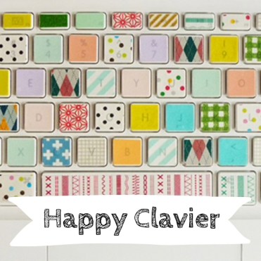 idée customisation clavier avec du masking tape